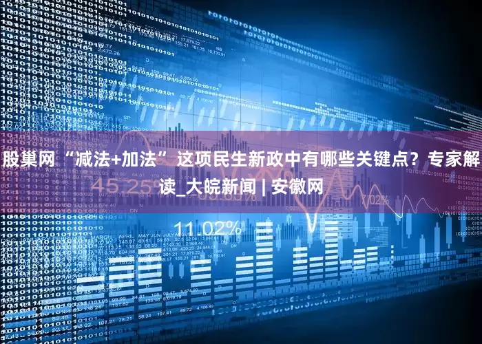 股巢网 “减法+加法” 这项民生新政中有哪些关键点？专家解读_大皖新闻 | 安徽网