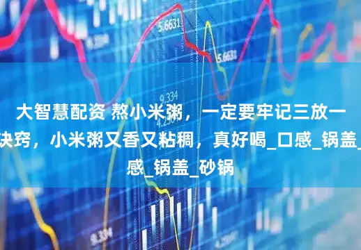 大智慧配资 熬小米粥，一定要牢记三放一不放诀窍，小米粥又香又粘稠，真好喝_口感_锅盖_砂锅